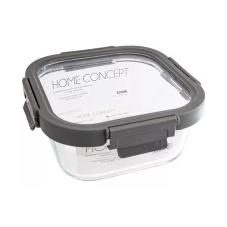 Contenedor Home Concept 800 Ml Vidrio Borosilicato