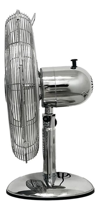 Ventilador De Mesa Liliana Vintage Cromo Classic Air Vvsor12 30 Cm Metal Metal Metal 4 - Vista 2