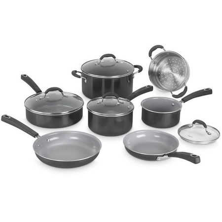 Bateria de cocina antiadherente de 11 pzs ceramica XT 54C-11BK de Cuisinart