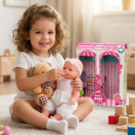 Bebote dulce Cariñito 40cm con osito peluche (948)