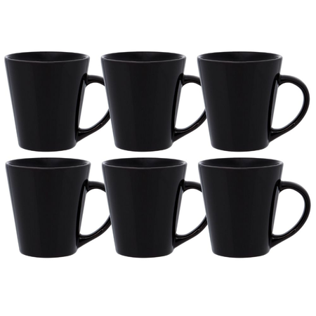 Conico Drop - Set X6 Jarros 250 Cc Negros