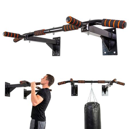 Barra de dominadas Gadnic pared fitness reforzada 200 kg Entrenamiento multifunción