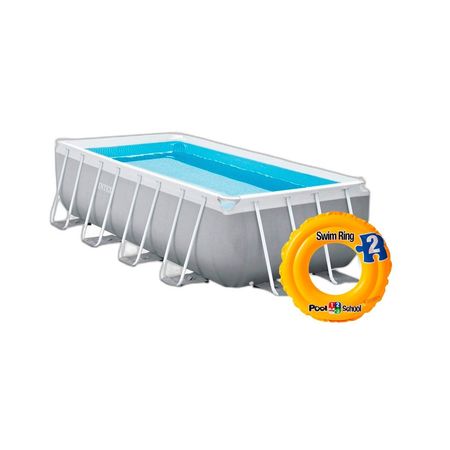 Combo Pileta Intex 10874L 488x244 Greywood + Flotador Intex 51cm