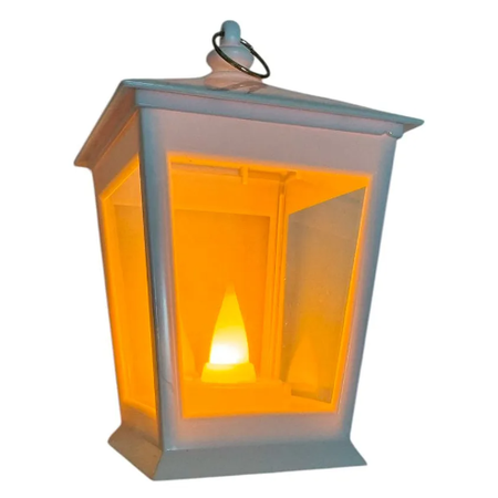 Farolito blanco Luz Led A Pilas Decorativo Mini simil vela