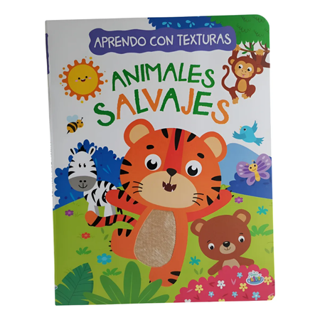 Colección Aprendo Con Texturas Animales Salvajes Bk-332