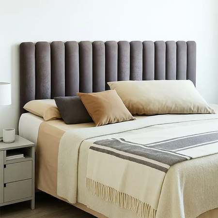 Respaldo Cama Silcar King Plus Resvinkp Gris