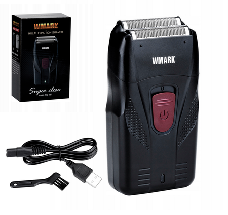 Maquina Afeitadora Inalámbrica 6800 Rpm Wmark Ng-987 Black