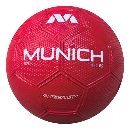 Pelota De Handball Munich Preston Rubber Grip Training Rojo 2