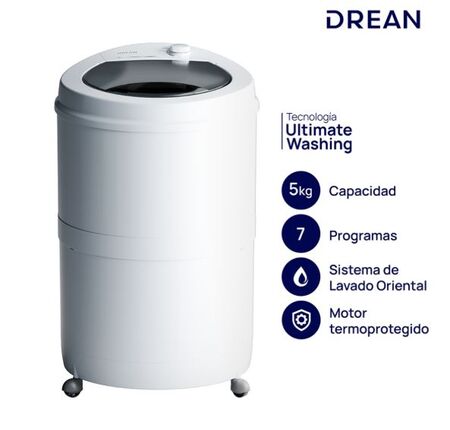 Lavarropas Comun 5kg Lrdr57sb Drean