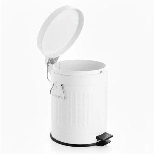 Cesto de Basura Carol 3L con Pedal y Manija Cierre Suave Blanco - Vista 2