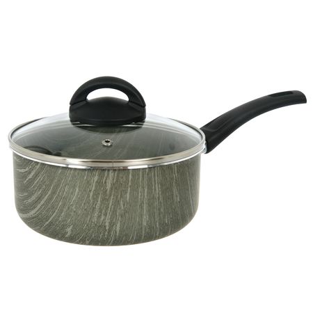 Cacerola 18 Cms Con Tapa De Vidrio Antiadherente Terra Aston