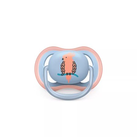 Set De Chupetes Ultra Air Deco X2 (0-6M) Loro Y Pina ( SCF085/12)