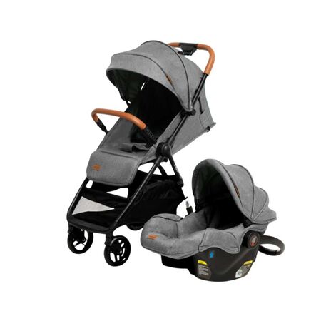 Cochecito Bebesit Travel System T-Flex 1321TS-A Gris con Butaca