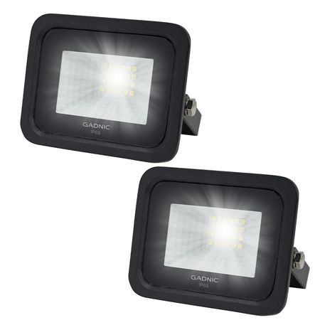 Kit x 2 Reflectores Gadnic Led Blanco 20W Exteriores/Interiores 6500K
