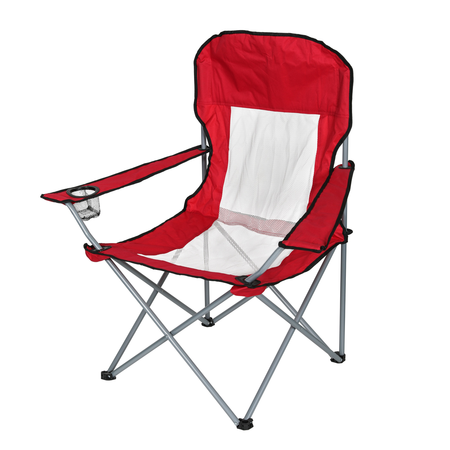 Silla Director Camping Reforzada Porta Vaso 222 Rojo