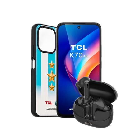 Combo TCL K70 12GB+128GB Midnight Black + Auriculares Dekkin TWS