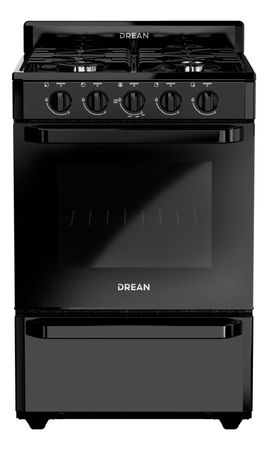 Cocina Multigas Drean Cd5602ano Negro 56cm 4 Hornallas Color Negro