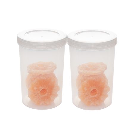 2 Tarros Contenedores Aria 1200ml Tapa A Rosca Azul - Colombraro