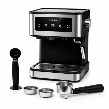 Cafetera Expresso Tactil 1.7L 20 Bar Novohome C/Vaporizador