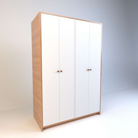 Placard De Abrir 1,2m 4 Puertas 2 Cajones Olmo Everest