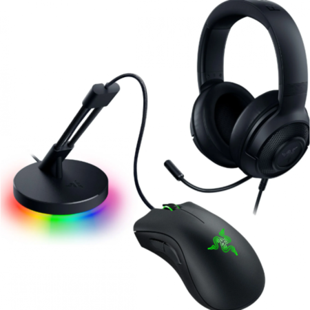 Combo Razer Gaming Mouse Auricular Bungee Bundle