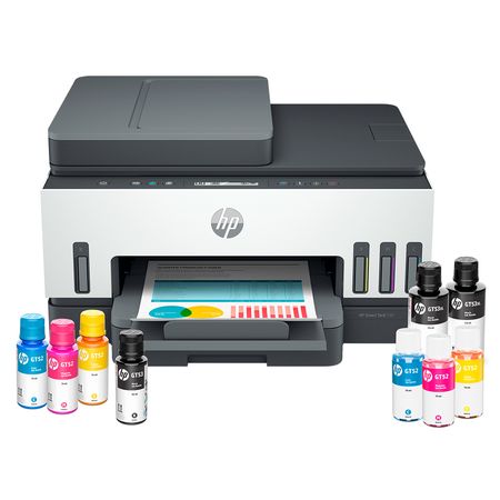 Impresora Multifunción Hp Smart Tank 750 + Kit De Botellas