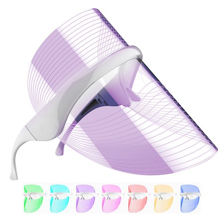 Máscara Led Facial 7 Luces Fototerapia Anti edad Rosácea Acné