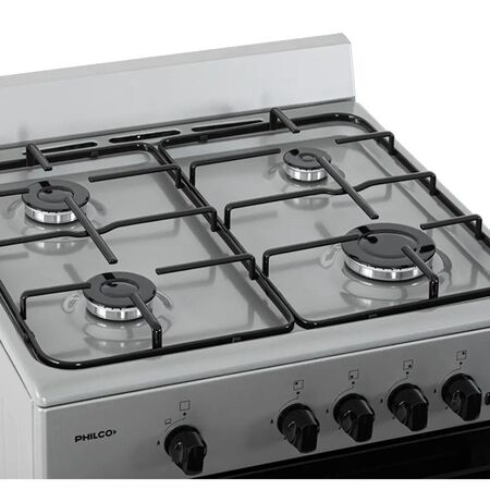 Cocina Philco Multigas 56cm Gris Plata Luz PHCM56P