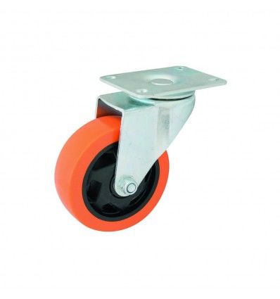 Rueda de PVC base giratoria reforzada 100x32mm Dubai EVOL2820
