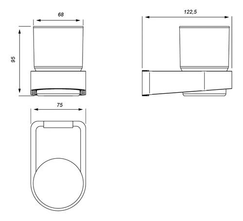 Fv Armonia Acc Porta Cepillos 0169/m8-ng Negro - Vista 2