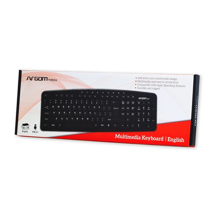 Teclado Multimedia Argomtech Arg-kb-7807 Español Cable Usb - Vista 2