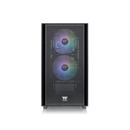 Gabinete con Fuente 650W Thermaltake H16TG Fan x3 ARGB M-ATX