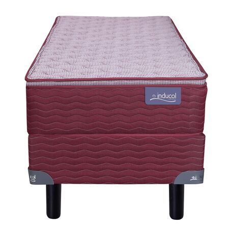 Colchon y Sommier Inducol April Granada 1 plaza 80x190x24cm de Resortes Bonnell y Pillow Top de Jackard