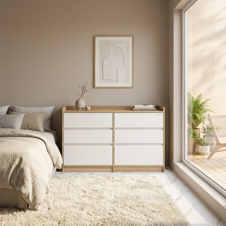 Chifonier 4 Cajones 2 Puertas Polar|blanco Tables