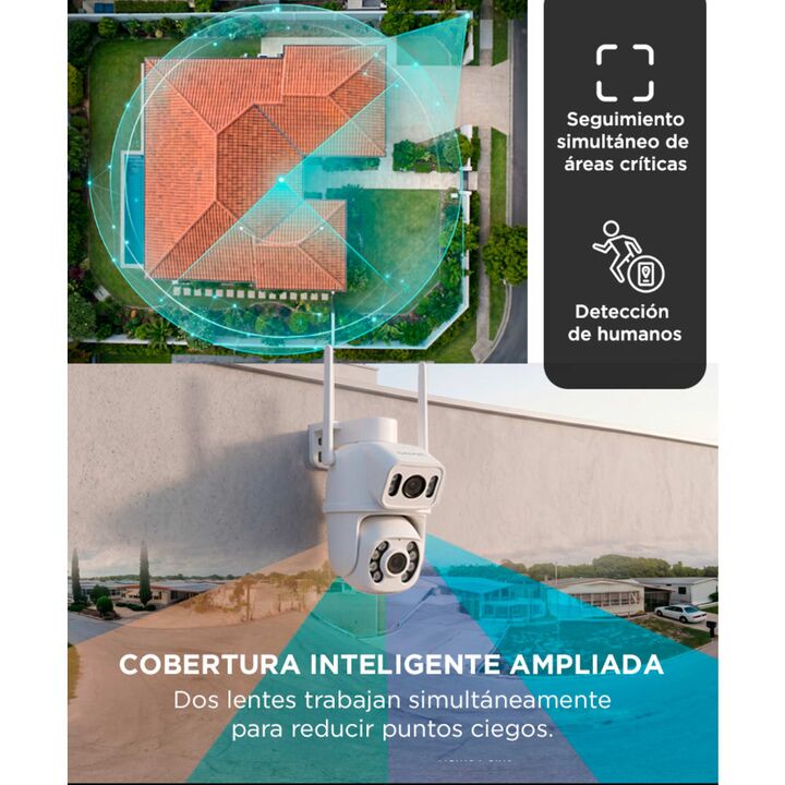 Cámara de Seguridad Gadnic Doble Lente 6MP FHD Resistente Al Agua - Vista 3