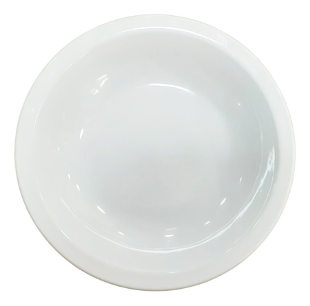 Set X10 Plato Hondo 19cm Porcelana Tsuji Ala Angosta Segunda Blanco Ala Angosta
