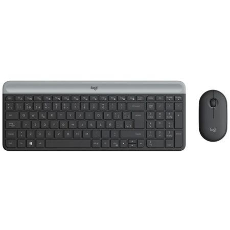 Teclado y Mouse Logitech Wir MK470 Slim Black 920-009266