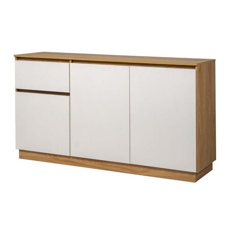 MUEBLE BAHIUT LIVING APARADOR MODERNO MODULAR DE 3 PUERTAS Y 1 CAJON