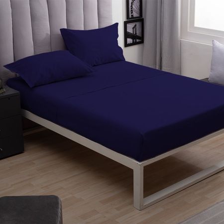 Sabana Queen Casablanca Oro Plus Navy Blue