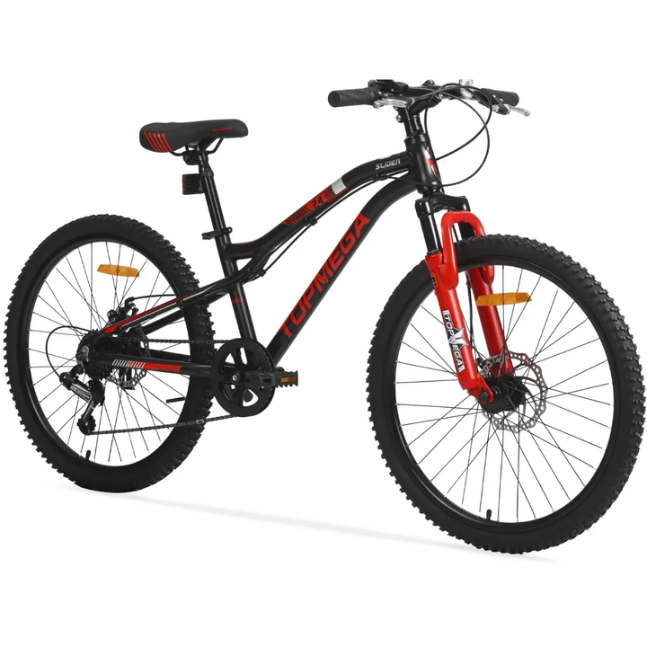 Bicicleta Mtb R24 Slider 7 Velocidades Aluminio Negro/rojo - Vista 2