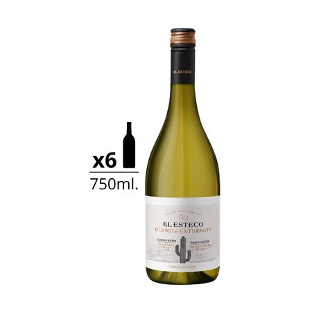 Vino Blanco El Esteco Blend de Extremos Torrontes Caja x 6