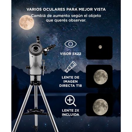 Telescopio Refractor Gadnic 700x76