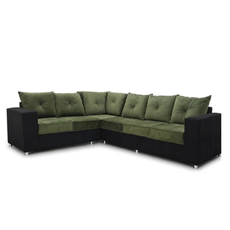 Sillon esquinero Bariloche seis cuerpos color oliva