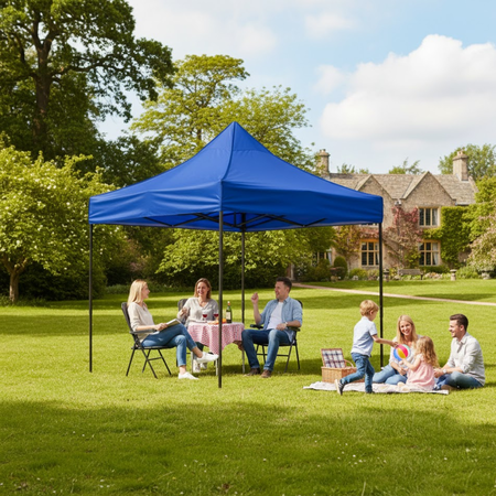 Gazebo Bynox de Acero Plegable Azul 3×3 FI-GZBPLY-AZ