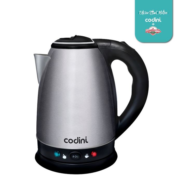 Pava Eléctrica Mate Acero Inoxidable 1.8 Lts Codini - P18MAN - Vista 2