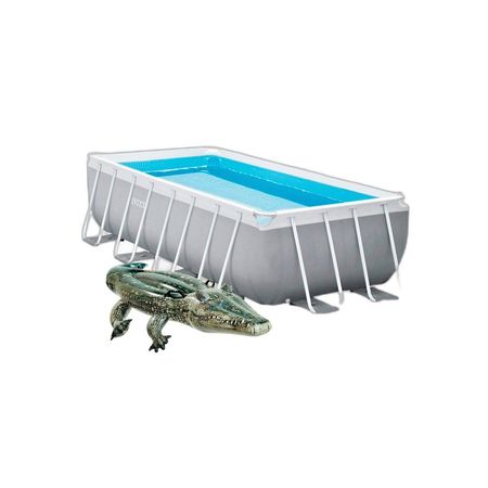 Combo Pileta Estructural Intex 10874L + Flotador Cocodrilo