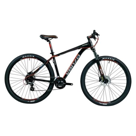 Bicicleta MTB Venzo Primal R29 24V Negro/Rojo Disco Hidr. Talle S