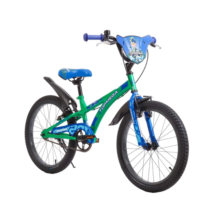 Bicicleta Infantil Topmega Speedmike Talle Único R20 1V Verde/Azul - Vista 2