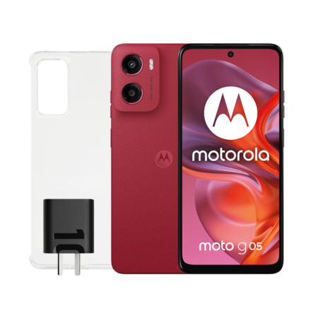 Celular Motorola Moto G05 128GB Plum Red