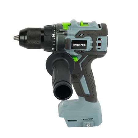 Combo Taladro Percutor Brushless + Cargador + Batería WORKRO